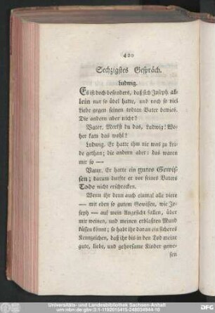 Sechzigstes Gespräch.