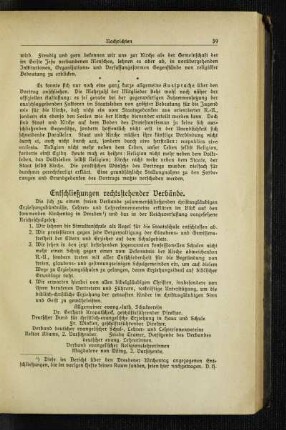 Entschließungen rechtsstehender Verbände