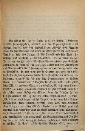 Wie ein Fürst oder Staatsmann sein und nicht sein soll