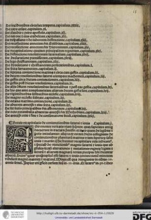 Brevis recapitulatio de coniunctionibus Saturni et Iovis, capitulum primum.