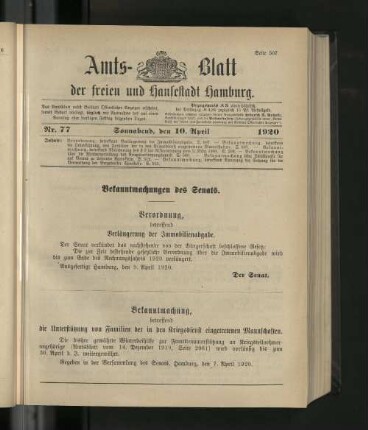 No. 77, 10. April 1920