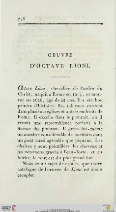Oeuvre d’Octave Lioni