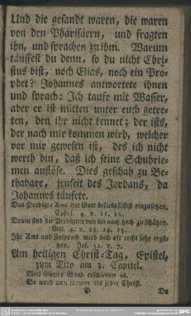 Am heiligen Christ-Tag