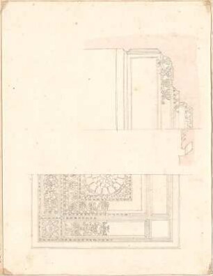Röhrer, Karl; Dekor- und Ornamententwürfe - Verschiedene Ornamentierungen u.a. für Decke
