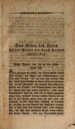 Biblische Litaneien zur sonderheitlichen und gemeinschaftlichen Erbauung, 1. (1819)