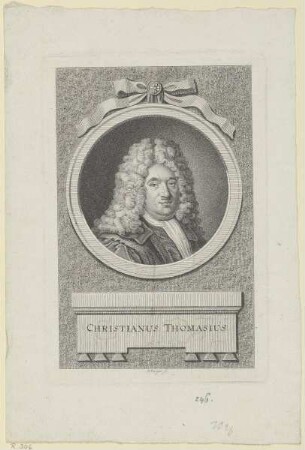 Bildnis des Christianus Thomasius