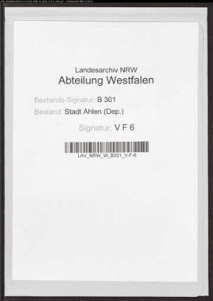 Marienfeld c(ontr)a ahlen.