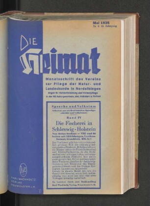 Mai 1935, Nr. 5, 45. Jahrgang