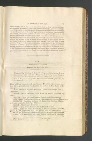 XVII. Chronologia Vetusta Ab Anno 880 Ad Annum 1430.