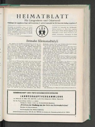 Beinahe Kleinstadtidyll