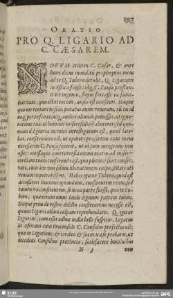 Oratio Pro Q. Ligario Ad C. Caesarem