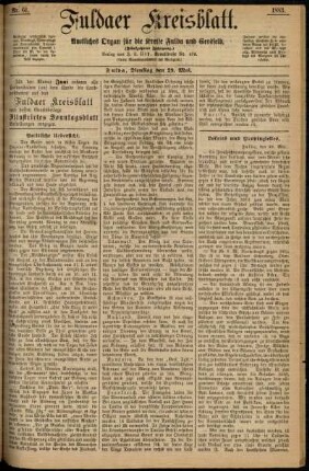 Ausgabe vom Dienstag, den 29. Mai 1883.