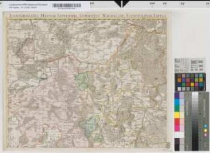Eichsfeld, Hessen-Kassel, Landgrafschaft, Waldeck, Grafschaft, Territorien: Landgraviatus Hassiae Inferioris Comitatus Waldeciae Eichsfeldiae Tabula.