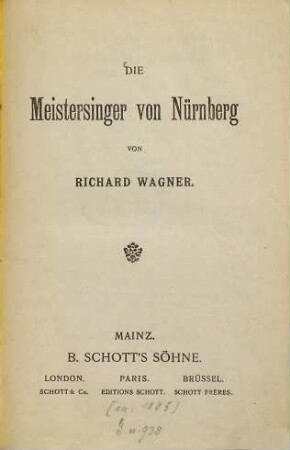 Die Meistersinger von Nürnberg
