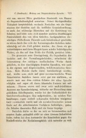 Ein kleiner Beitrag zum Studium der Neugriechischen Sprache in ihren Mundarten