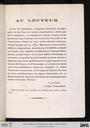 Au lecteur