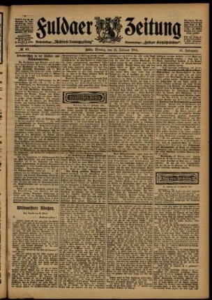 Ausgabe vom Montag, den 22. Februar 1904.