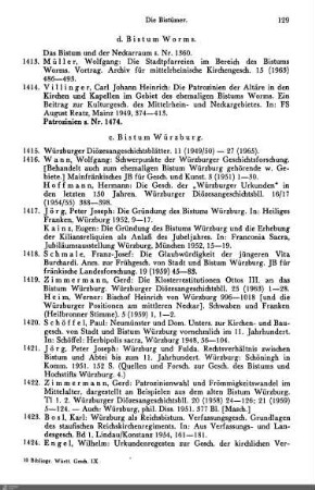 e. Bistum Würzburg