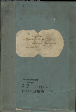 Kirchenbuchduplikate der katholischen Gemeinde Hoetmar (GHT 1870-1874). (Gemeinde: Hoetmar, Katholische Gemeinde)