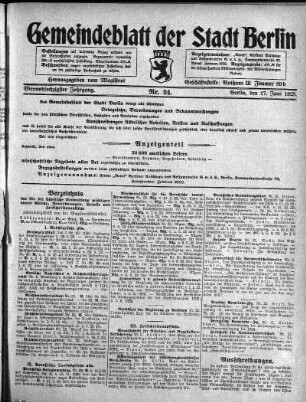 1923,24: Nr. 24, 17. Juni 1923