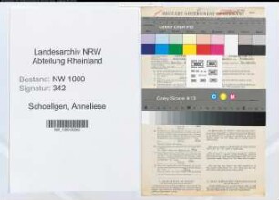 Entnazifizierung Anneliese Schoellgen, geb. 13.01.1920 (Verkaeuferin)