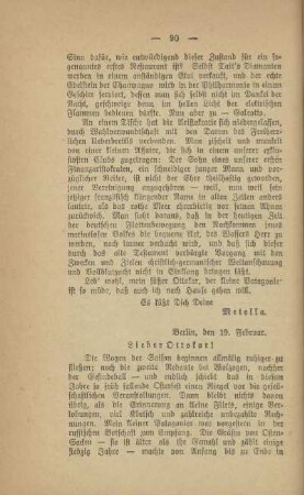 Berlin, den 19. Februar [1902]