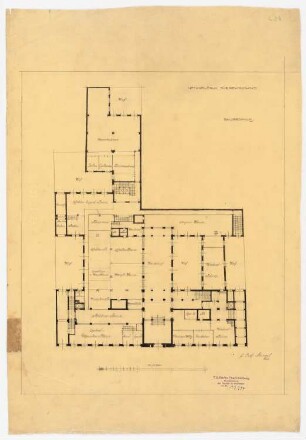 Nationalbank für Deutschland, Berlin: Grundriss EG 1:200