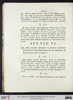 Sectio VI.
