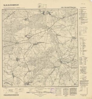 1958 (alte Nr.: 603) Gützlaffshagen, Topographische Karte 1:25000 (4cm - Karte)