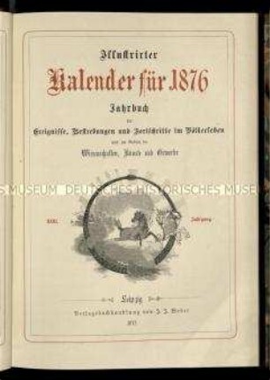 Illustrierter Kalender. 31. Jahrgang 1876