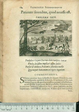 Patienter ferendum, quod necesse est. Emblema LXII.