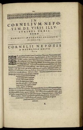 In Cornelium Nepotem De Viris Illusttribus Urbis Romæ [...]