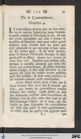 4. De la Conversation.