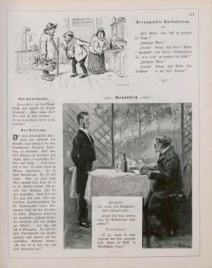 "Verunglückte Spekulation" "Gemüthlich"
