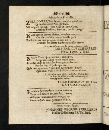 24-24, Alloquium Praefidis.