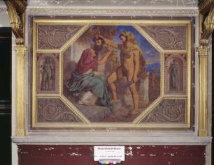 Hyllos, Sohn des Herkules, bringt seiner Mutter das Haupt des Eurystheus