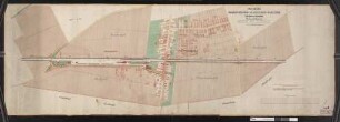 Güterplan der Eisenbahn Graben-Blankenloch-Karlsruhe: Gemarkung Friedrichstal Streckenausschnitt: 45,0 bis 46,3 km