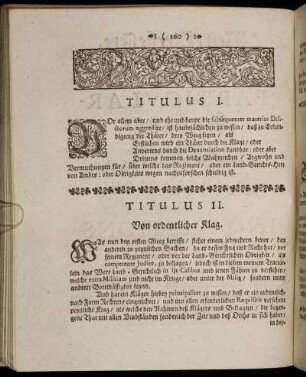 Titulus I. - Titulus XIV.