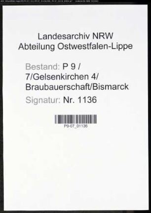 Heiratsregister Standesamt Gelsenkirchen 4 Braubauerschaft Bismarck