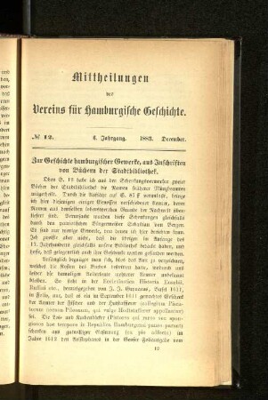 Zur Geschichte hamburgischer Gewerke, aus Inschriften von Büchern der Stadtbibliothek.