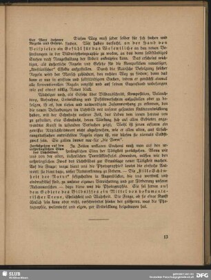 Zurückgehen auf den ursprünglichen Sinn des Lichtbildes