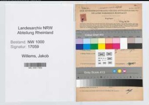 Entnazifizierung Jakob Willems, geb. 21.03.1903 (Chemiker)