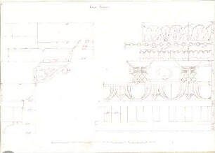 Lange, Ludwig; Lange - Archiv: VI.1 Renaissance in Italien (vorw. Details) - Gesims (Details)