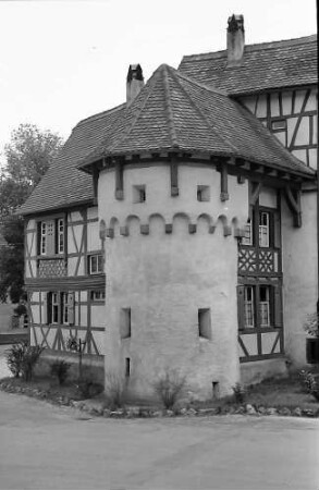 Tauberbischofsheim: Fachwerkbau am Schloss