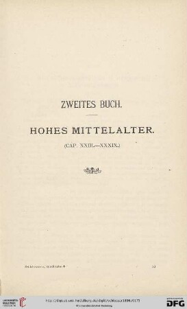 Zweites Buch. Hohes Mittelalter