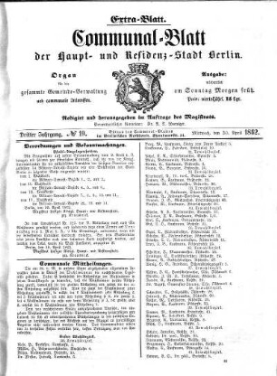 No. 19: No. 19, 30.April 1862