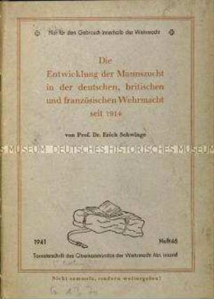 Vergleichende Studie über die Ursachen eines unterschiedlich ausgeprägten Kampfgeistes bei der deutschen, britischen und französischen Wehrmacht seit 1914