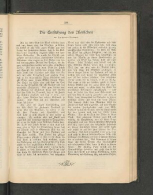 Die Entstehung des Menschen