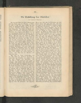 Die Entstehung des Menschen