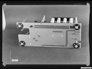 Hochspannungsanlage 60 KV HA1, Einschub von unten, Foto 1960